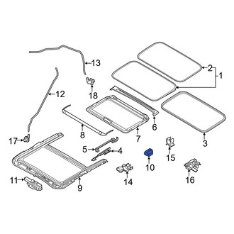 Mazda OE - Sunroof Stopper