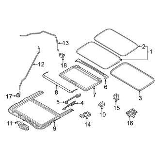 Mazda OE - Roof - Sunroof (i Grand Touring / I Sport / I Touring / S Grand Touring / S Touring Sedan)