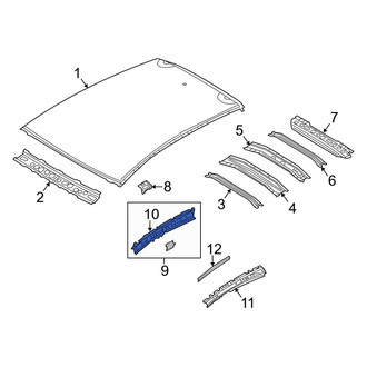 Mazda OE - Right Inner Roof Side Rail