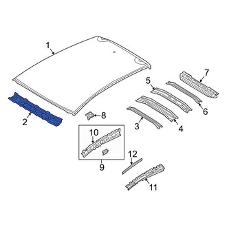 Mazda OE - Front Roof Header Panel