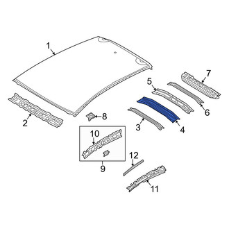 Mazda OE - Center Roof Bow