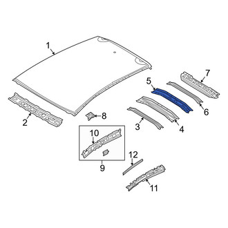 Mazda OE - Rear Roof Bow