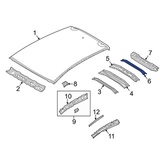 Mazda OE - Rear Roof Bow