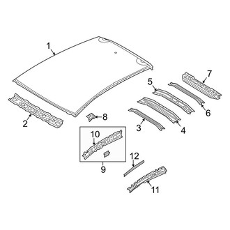Mazda OE - Roof & Components (W/O Sunroof), (i Grand Touring / I Sport / I Touring / S Grand Touring / S Touring Hatchback)