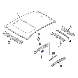 Mazda OE - Left Outer Roof Side Rail