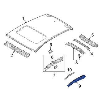 Mazda OE - Left Roof Side Rail Reinforcement