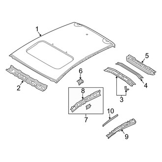Mazda OE - Roof & Components (With Sunroof), (i Grand Touring / I Sport / I Touring / S Grand Touring / S Touring Hatchback)