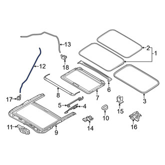 Mazda OE - Front Sunroof Drain Hose