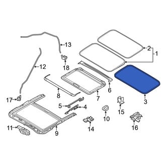 Mazda OE - Outer Sunroof Seal
