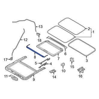 Mazda OE - Sunroof Deflector