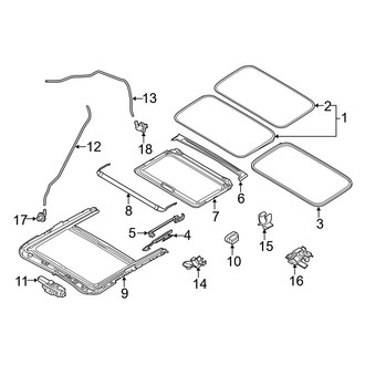 Mazda OE - Roof - Sunroof (i Grand Touring / I Sport / I Touring / S Grand Touring / S Touring Hatchback)