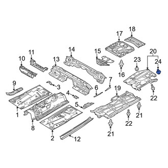 Mazda OE - Liftgate Trim Cover Clip