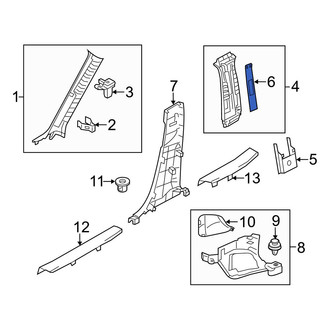 Mazda OE - Seat Belt Height Adjuster Cover