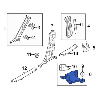 Mazda OE - Left Kick Panel Trim
