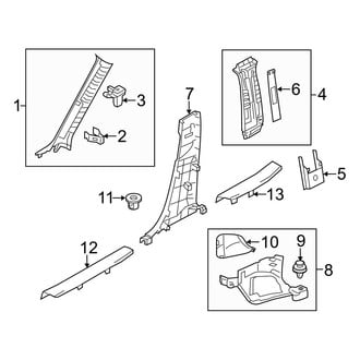 Mazda OE - Pillars, Rocker & Floor - Interior Trim