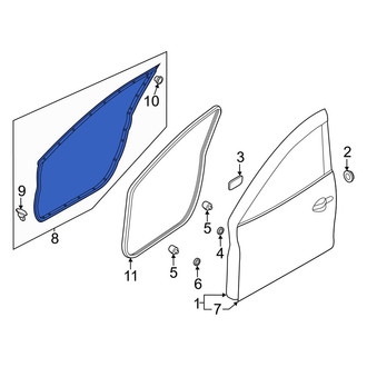 Mazda OE - Front Left Outer Door Seal
