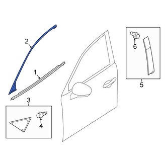 Mazda OE - Rear Right Door Reveal Molding
