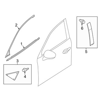 Mazda OE - Front Door - Exterior Trim