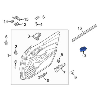 Mazda OE - Front Left Door Window Switch
