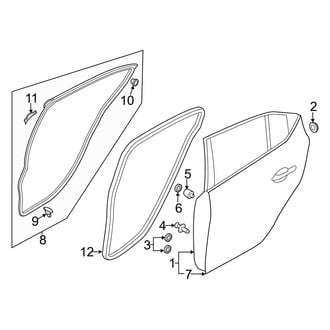 Mazda OE - Rear Door - Door & Components