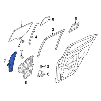 Mazda OE - Front Left Window Regulator