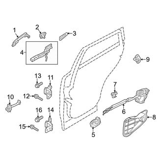 Mazda OE - Rear Door - Lock & Hardware