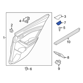 Mazda OE - Rear Left Door Trim Panel Pocket Cap