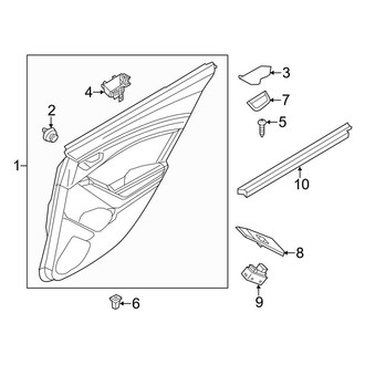 Mazda OE - Rear Door - Interior Trim