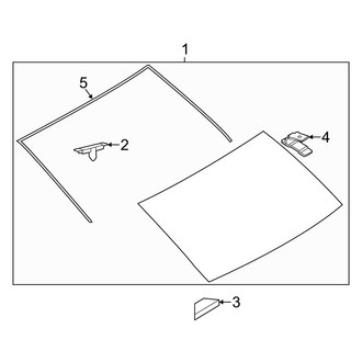 Mazda OE - Back Glass - Glass (i Grand Touring / I Sport / I Touring / S Grand Touring / S Touring Sedan)
