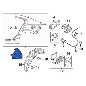 Mazda OE - Rear Left Quarter Panel Extension