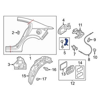 Mazda OE - Rear Fuel Door Bumper
