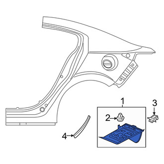Mazda OE - Rear Left Stone Deflector
