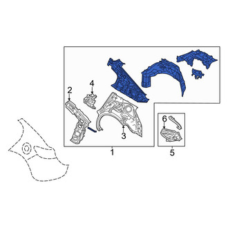 Mazda OE - Rear Left Inner Quarter Panel