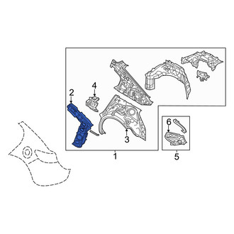 Mazda OE - Rear Left Quarter Panel Reinforcement