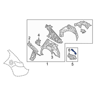 Mazda OE - Rear Left Upper Quarter Panel Extension