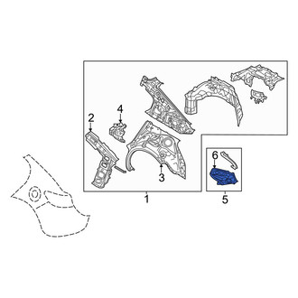 Mazda OE - Rear Left Quarter Panel Extension