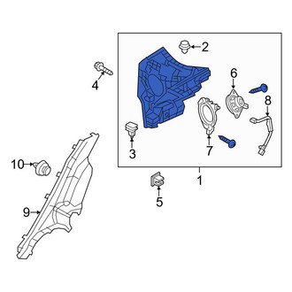 Mazda OE - Rear Left Interior Quarter Panel Trim Panel