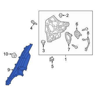Mazda OE - Left Body C-Pillar Trim Panel