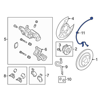 Mazda OE - Rear ABS Wheel Speed Sensor