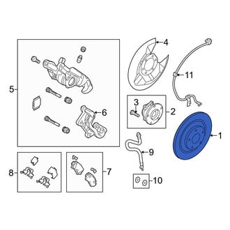 Mazda OE - Rear Disc Brake Rotor