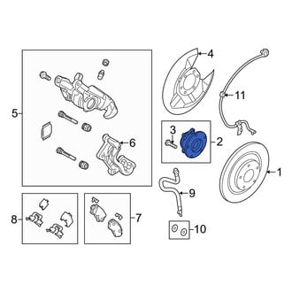 Mazda OE - Rear Wheel Bearing and Hub Assembly