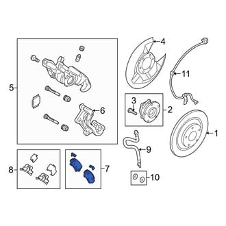 Mazda OE - Rear Disc Brake Pad Set