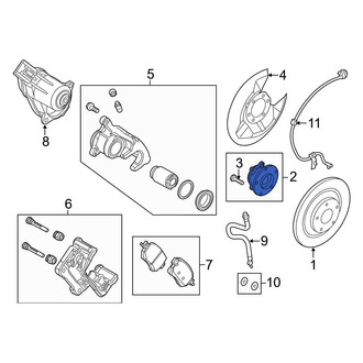 Mazda OE - Rear Wheel Bearing and Hub Assembly