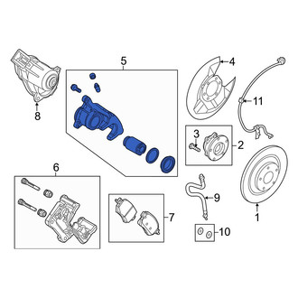 Mazda OE - Rear Left Disc Brake Caliper
