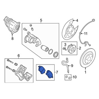 Mazda OE - Rear Disc Brake Pad Set