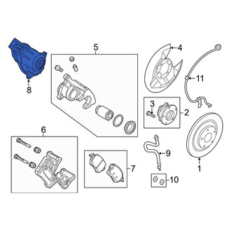 Mazda OE - Rear Parking Brake Actuator
