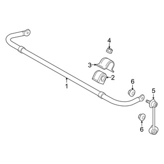 Mazda OE - Rear Suspension - Stabilizer Bar & Components