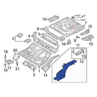 Mazda OE - Rear Left Frame Side Member Assembly