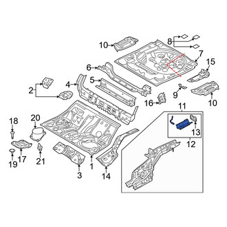 Mazda OE - Rear Left Frame Rail End