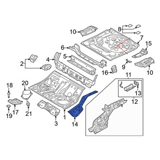 Mazda OE - Rear Left Frame Side Member Reinforcement